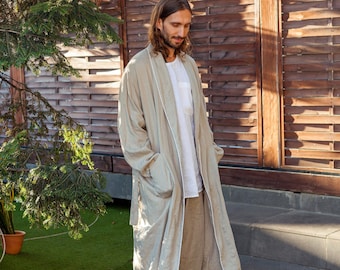 Men's Linen Robe DANDELION