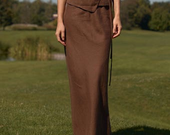 Linen Bias Skirt ASTER