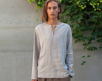 Men’s linen shirt TARASA, natural linen clothing