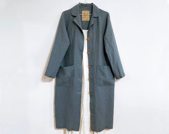 Women's Linen Coat VERBENA, Linen Duster Coat