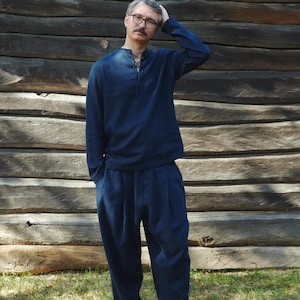 Men's Summer Linen Shirt COLLOMIA. Medieval Style - Contemporary Fit image 4