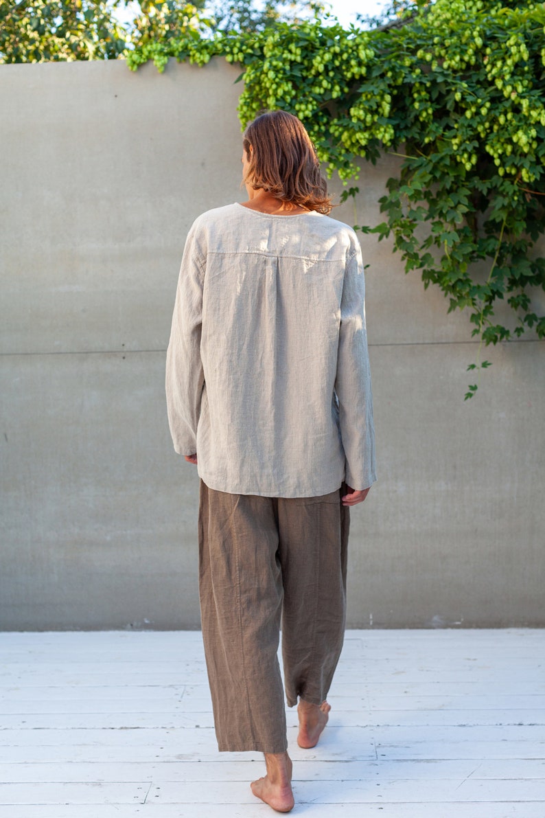 Men's Linen Pants COCOS, Linen Trousers image 7