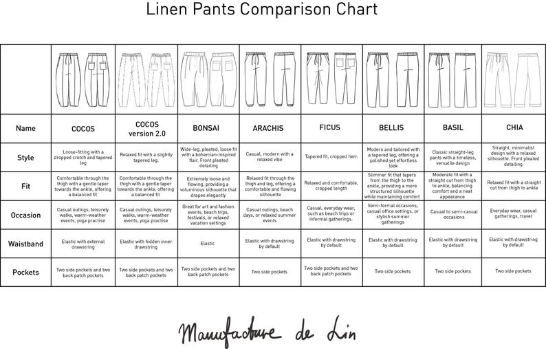 Linen Drawstring Pants BELLIS: Relaxed Fit Summer Trousers image 9