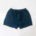 KHAYA Men's Linen Lounge Shorts - Organic Underwear, French Seams