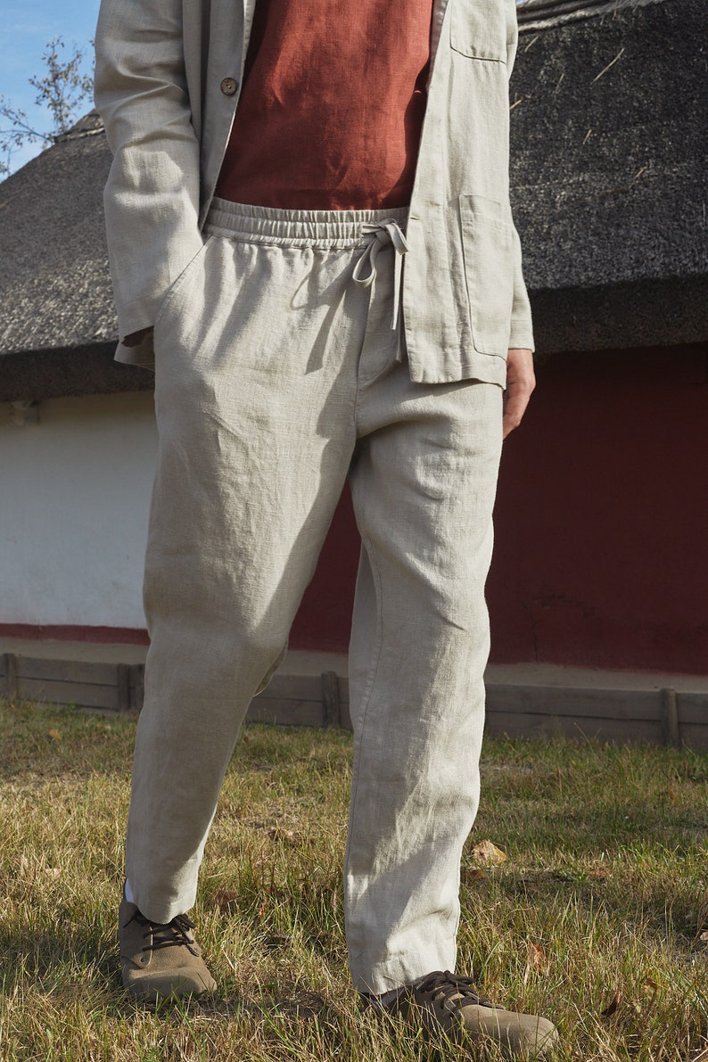 Linen chinos