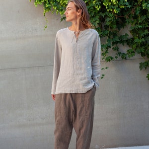 Mens Baggy linen pants