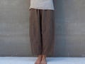 Women’s Linen Pants COCOS. Natural Linen Clothing, Relaxed Pants, Summer Linen Trousers product logo
