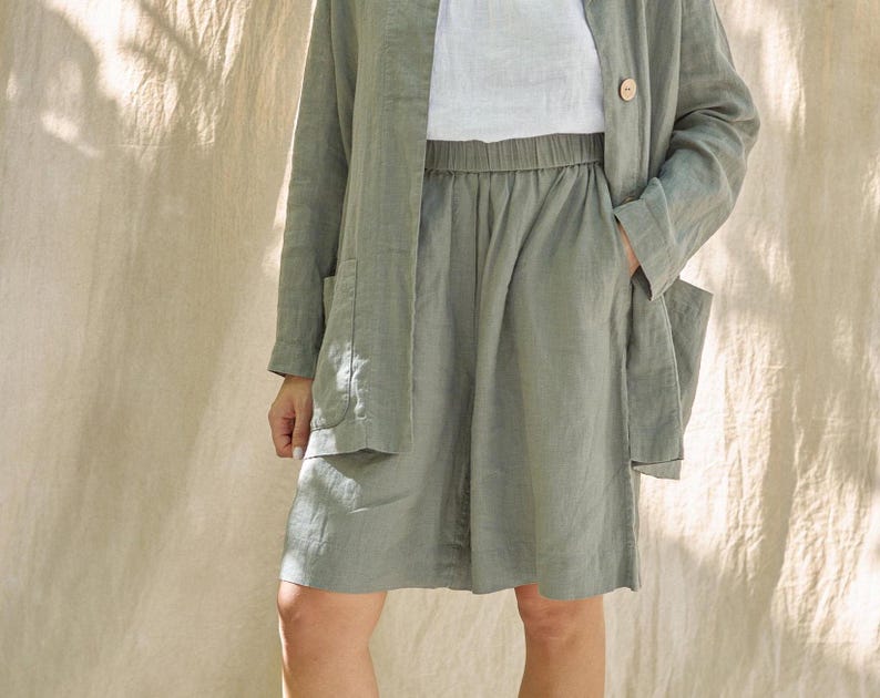 Womens Linen Shorts