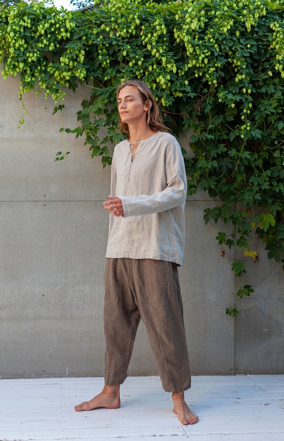 Men's Linen Pants COCOS, Mens Linen Clothing, Linen Trousers -  Canada