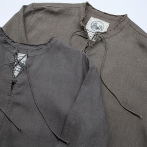 Men's Summer Linen Shirt COLLOMIA. Medieval Style - Contemporary Fit image 3