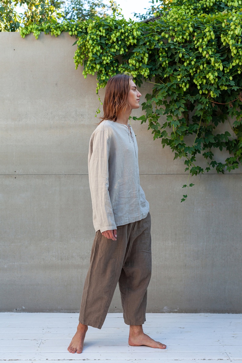 Men's Linen Pants COCOS, Linen Trousers image 3