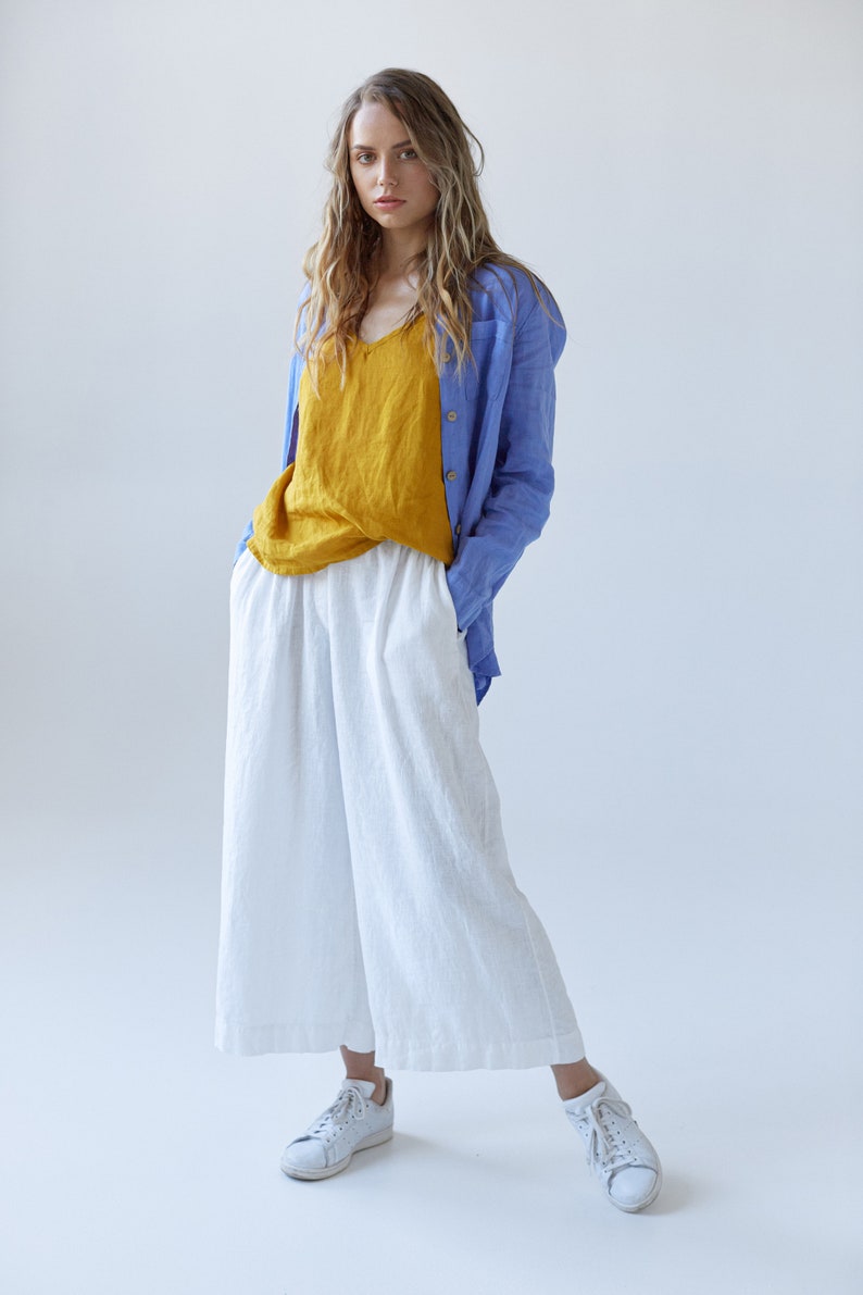 Pure linen womens clothing