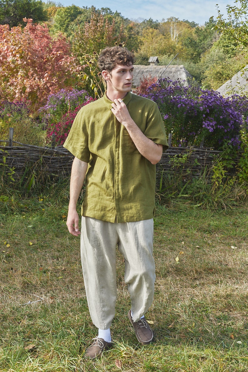 Mens harrem linen pants