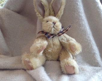 old bunny stuffed animal