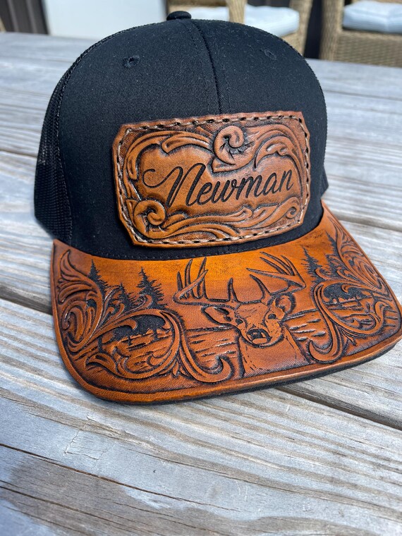Custom Leather Patch and Bill Hat Leather Patch Hat Gift for Husband Company Logo Hats Company Logo Leather Patch Hat Company Hat Etsy Canada