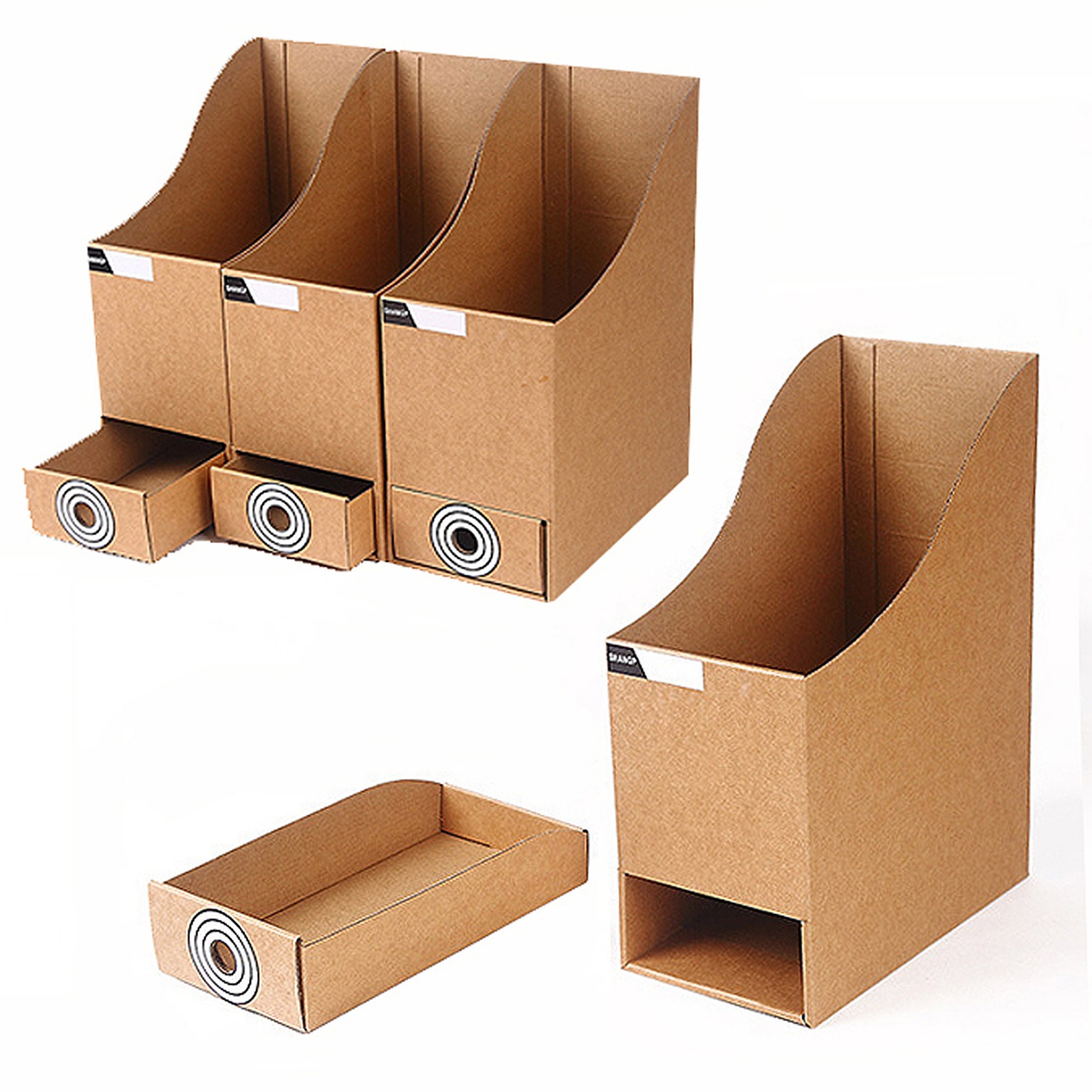 Stationery Storage Box Corrugated File Box Office Desk Etsy