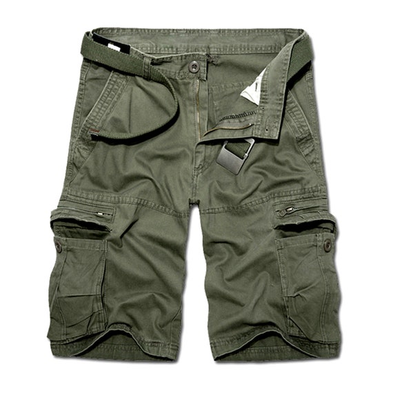 Mens Cargo Work Shorts Cotton Half Pants Multi Pockets Workwear - Etsy