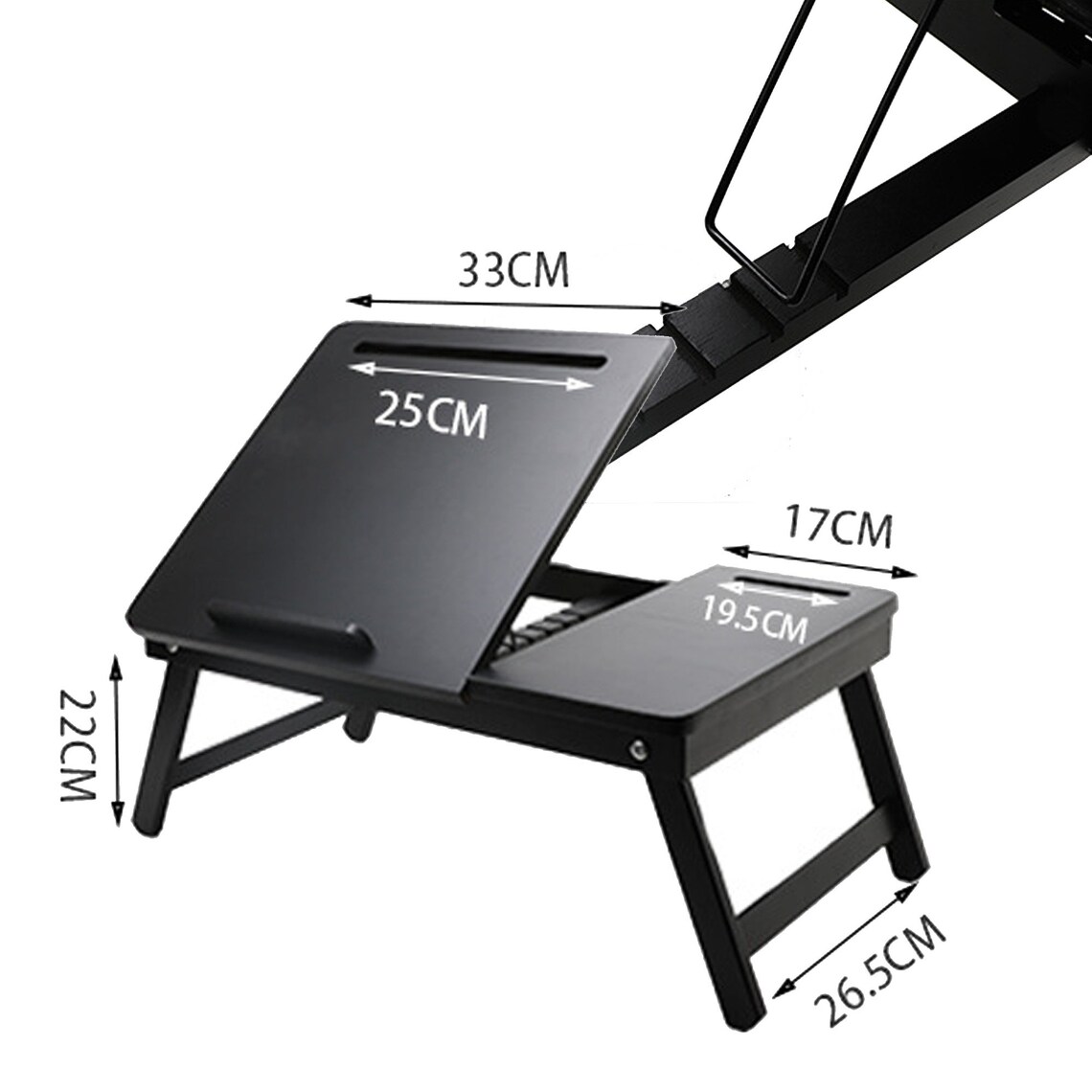Table pliante pour ordinateur portable avec tiroir réglable en Etsy