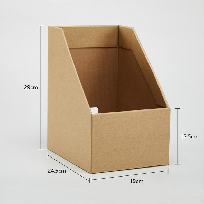 Cardboard File Box Corrugated Stationery Storage Box Office Etsy UK