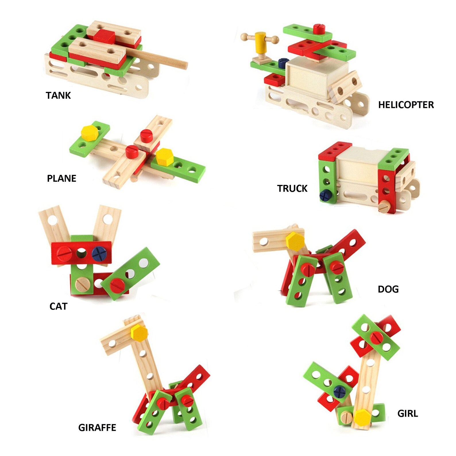 Wooden Toys For Kids Wood Mechanical Assembling Kit Etsy
