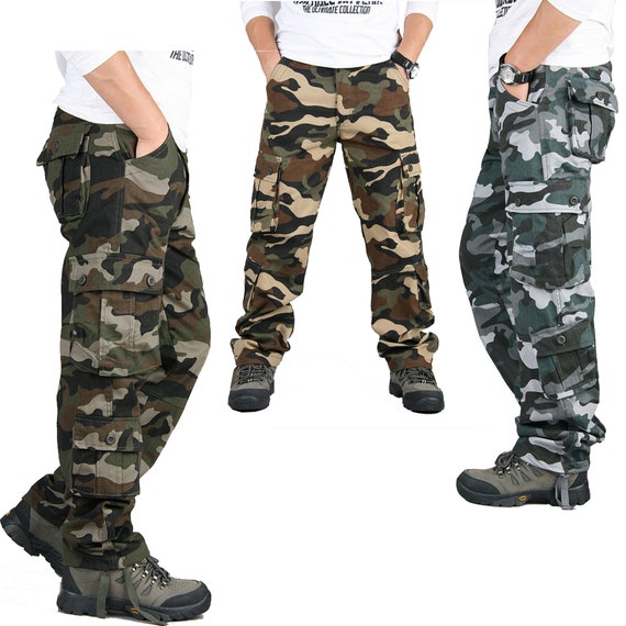 Pantalones cargo para Pantalones militares camuflaje - Etsy España