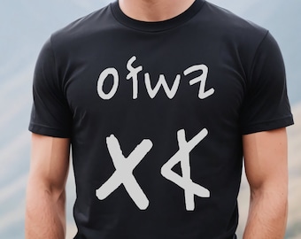 Paleo Hebrew Yeshua, Aleph Tav,  Messianic Christian tshirt