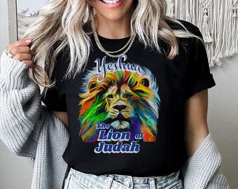 Jeshua Löwe von Jejuda T-Shirt: Regenbogen messiah Grafik