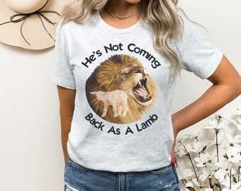 Lion of Judah T-Shirt: Christian Apparel for Men & Women