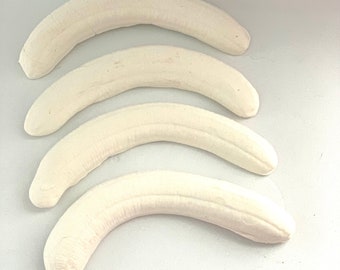 4 Fake Banana Slices, Decorations, Tier Trays, Ice Cream, Banana Splits, party, fake bakes