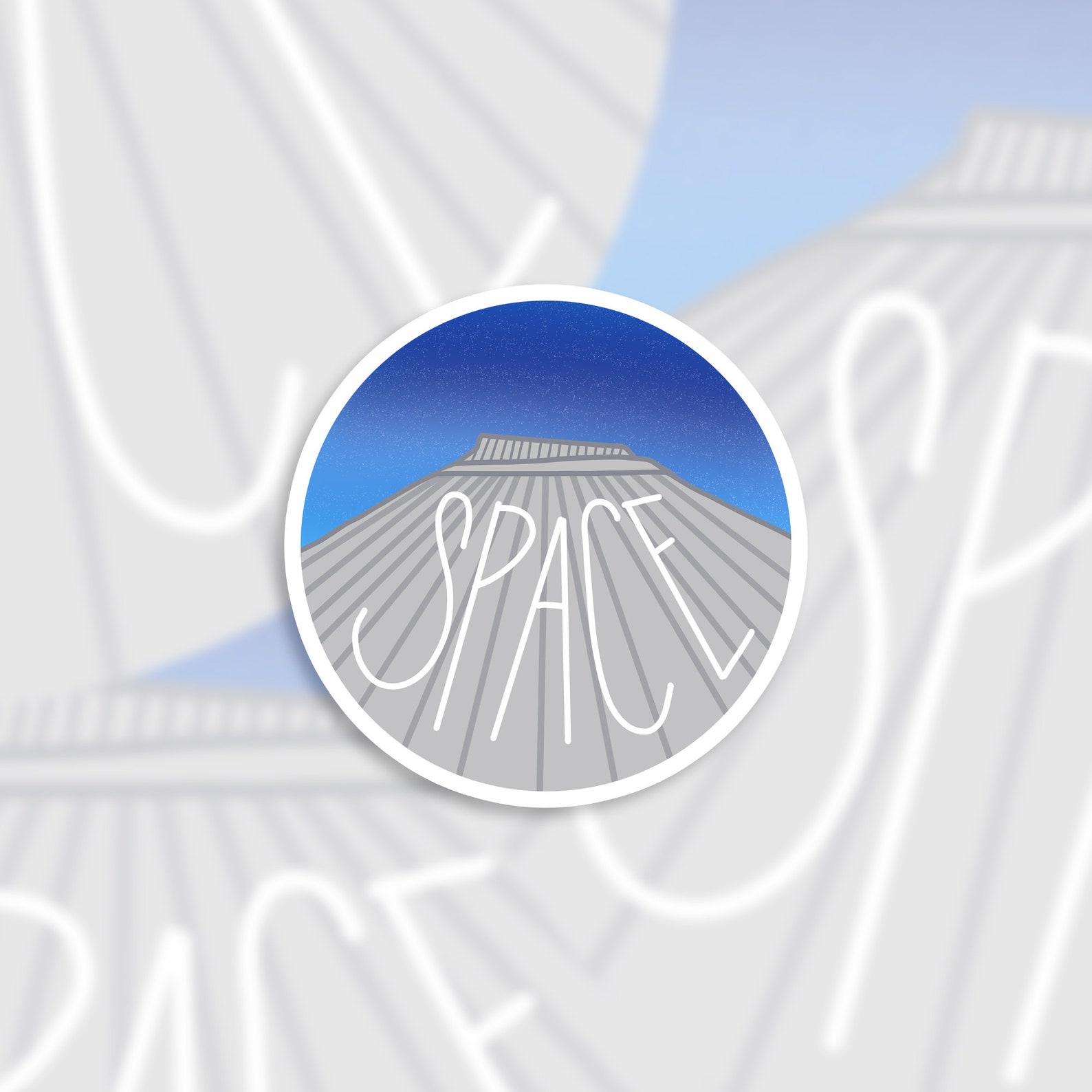 Space Mountain Inspired Die Cut Sticker - Etsy