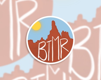 Big Thunder Mountain Railroad Inspired Die Cut Sticker