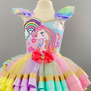 Unicorn Rainbow Tutu Set