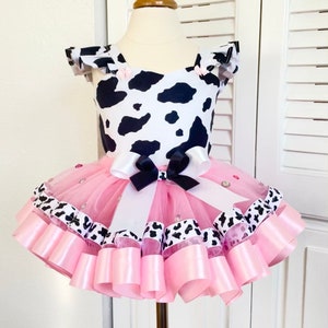 Cow Print Outfit - Barnyard Girl Pink Cow