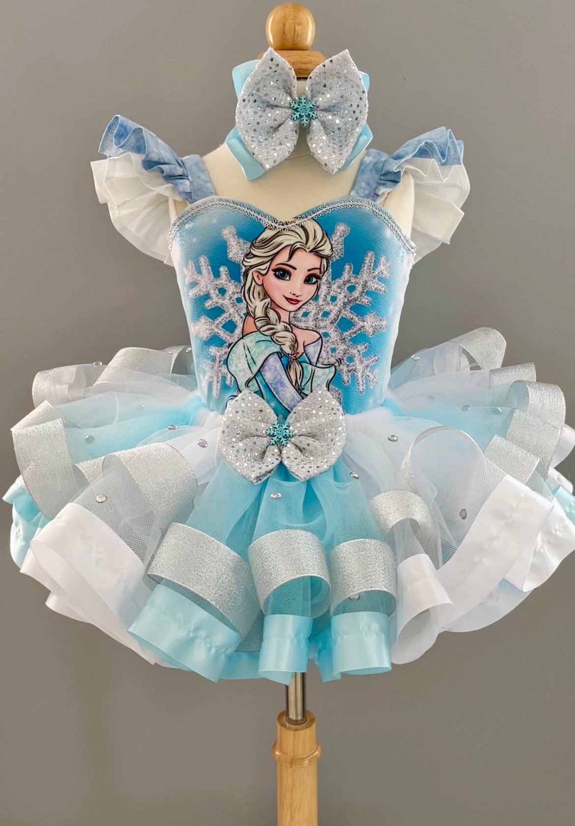 Disney Frozen Denim Jacket frozen Tulle Dress size 4 for Sale in