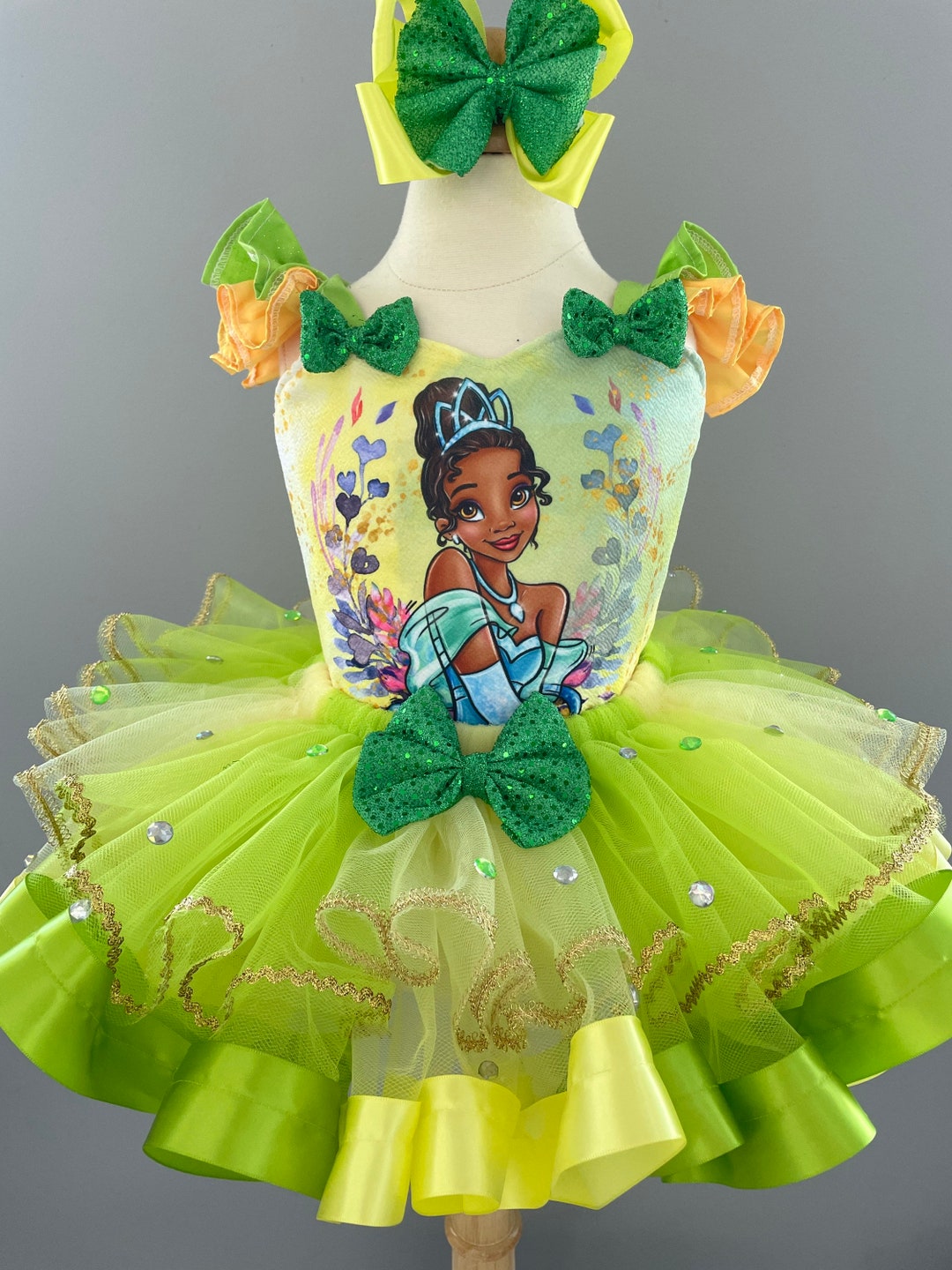 Princess Tiana Tutu Birthday Dress