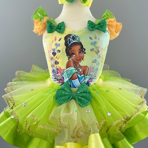 Princess Tiana Tutu Birthday dress