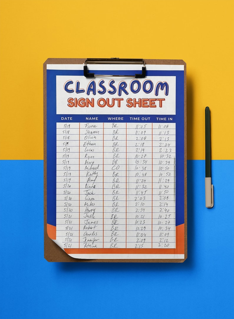 classroom-sign-out-sheet-printable-classroom-management-etsy