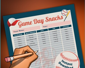 snack calendar etsy