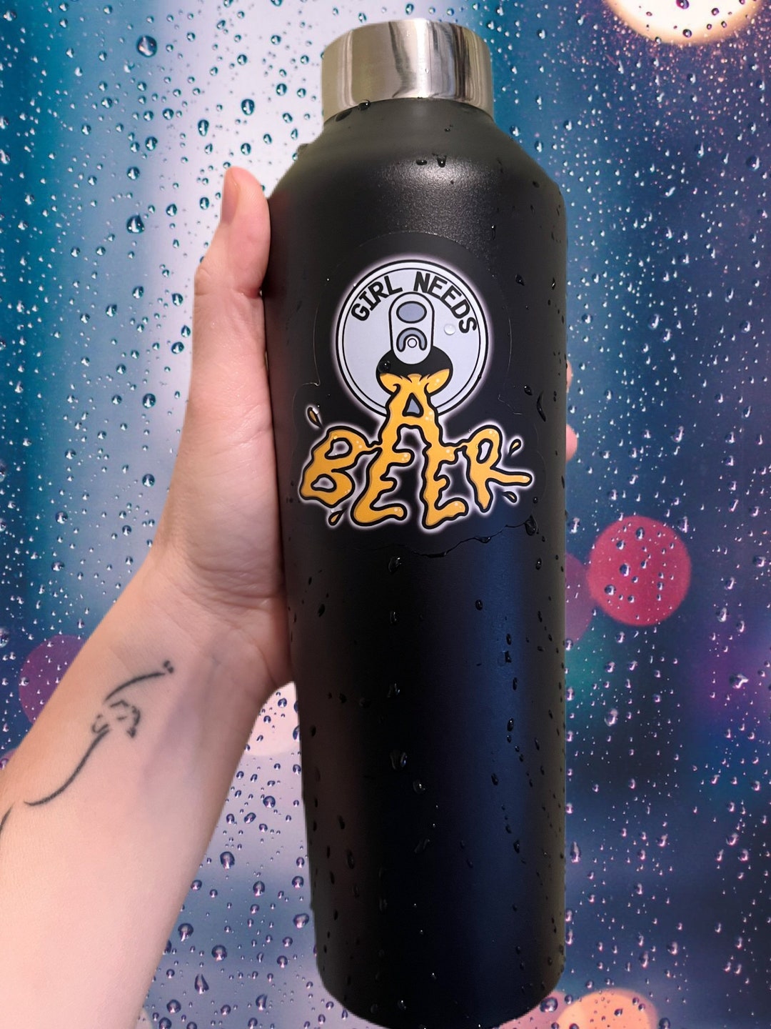 Craft Beer Sticker - Girl Needs a Beer | Die-cut Waterproof and UV ...