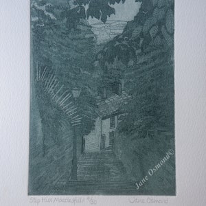 Step Hill, Macclesfield - Original Etching Print