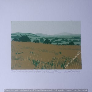 The Cloud and Mow Cop from the Hollins - Original Silkscreen Print