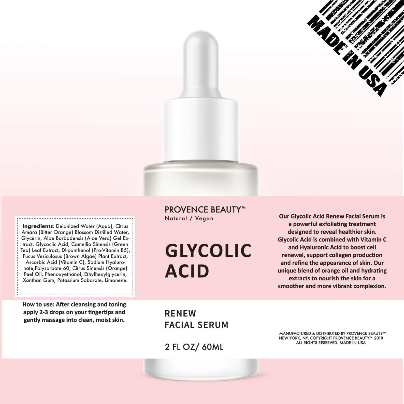 Provence Beauty 2 fl oz Glycolic Acid Facial Serum Etsy