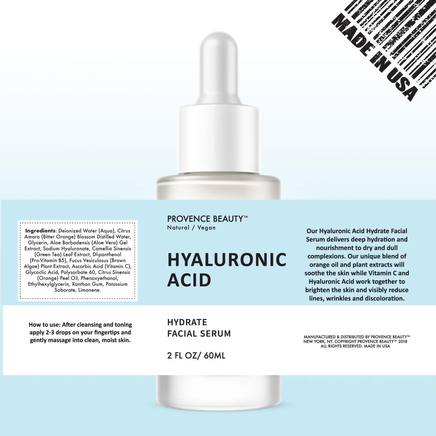 Provence Beauty 2 fl oz Hyaluronic Acid Facial Serum Etsy