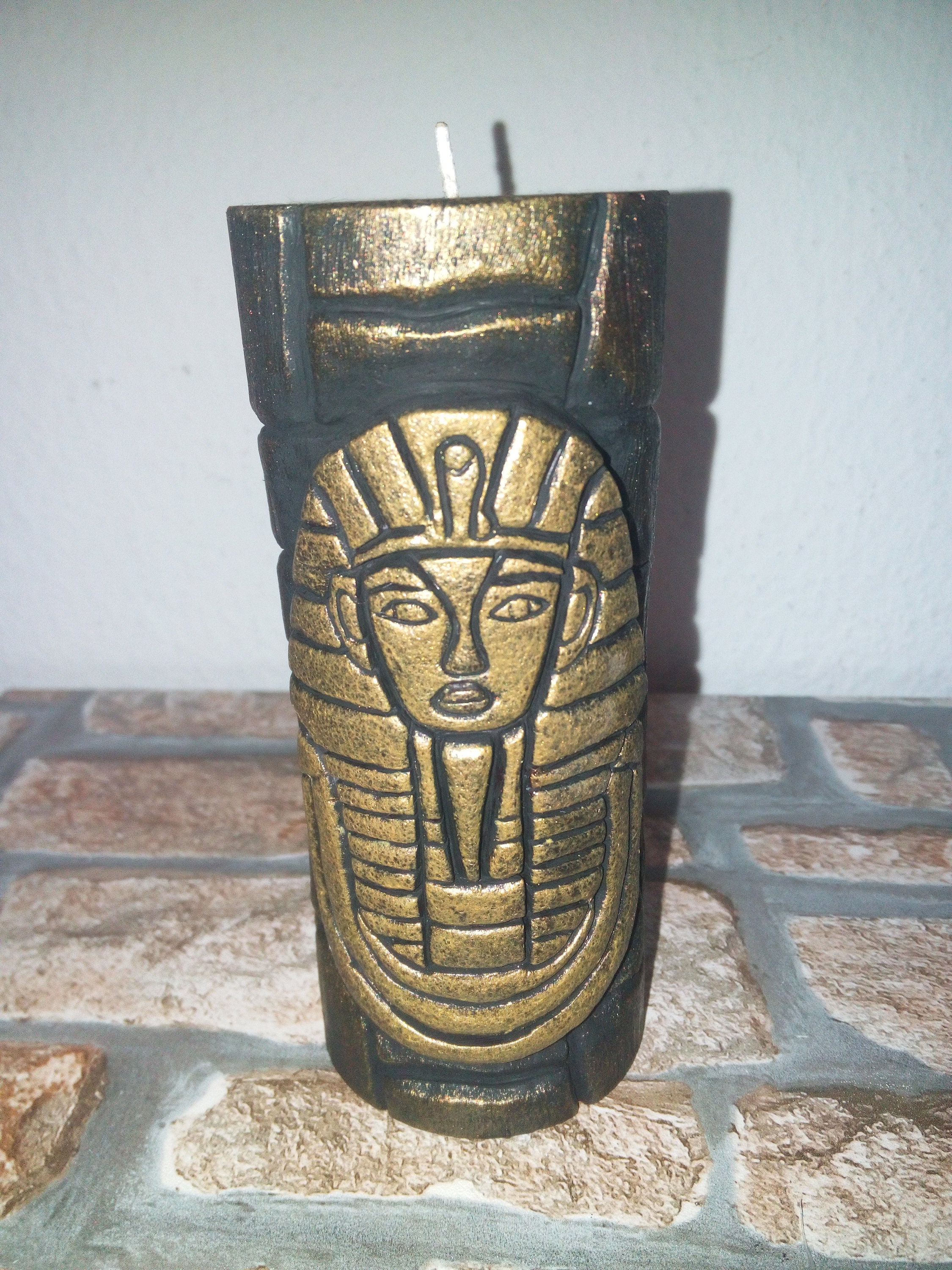 Masque de Bougie Sculpté Toutankhamon, Egypte, Cadeau, Egypte Antique