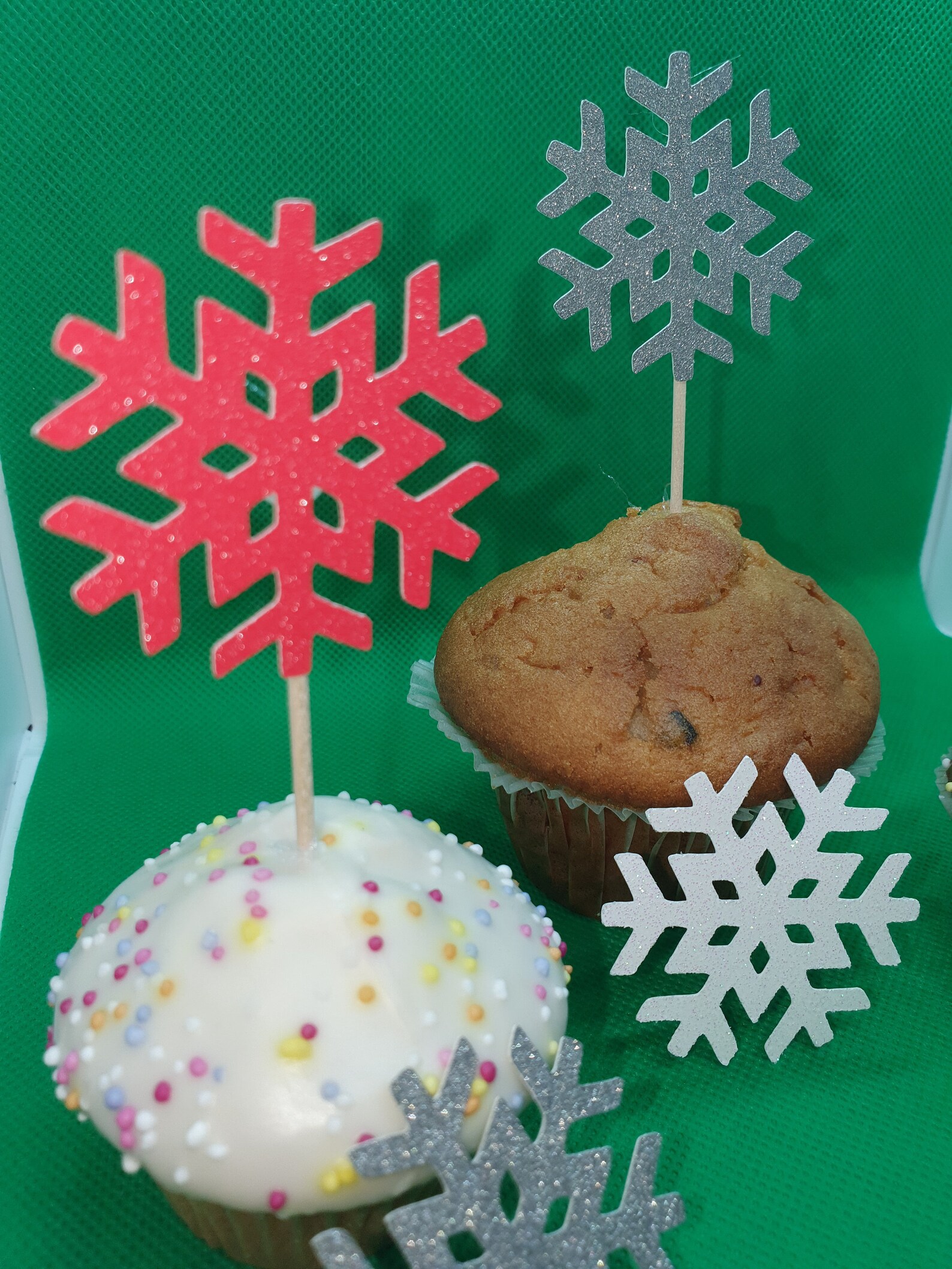 snowflake-style-christmas-cupcake-picks-glitter-card-colours-etsy
