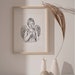 Nemesis Greek Goddess Line Work Illustration | Digital Artwork Print ...