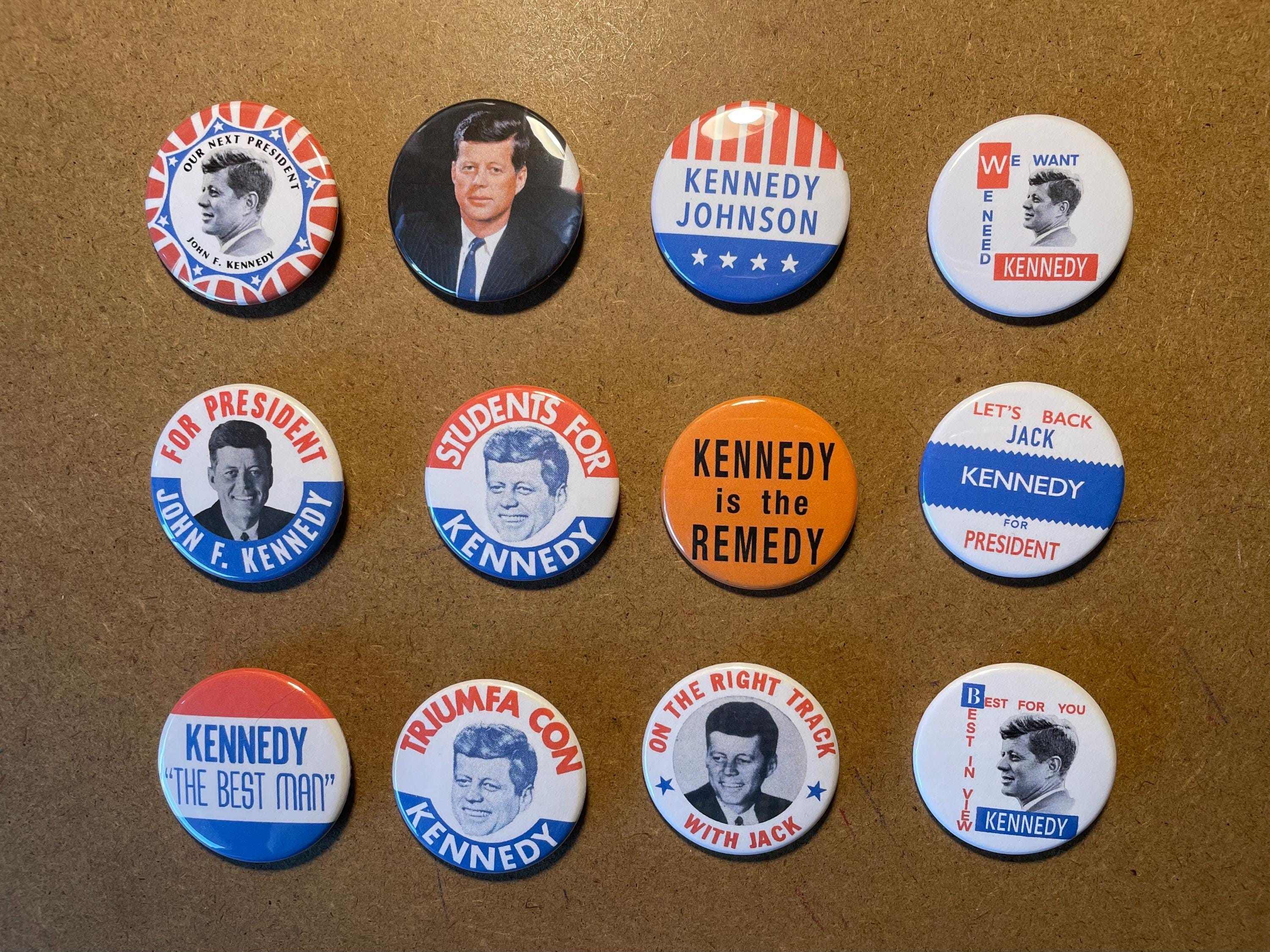 John F. Kennedy 1960s Campaign Pins - Etsy