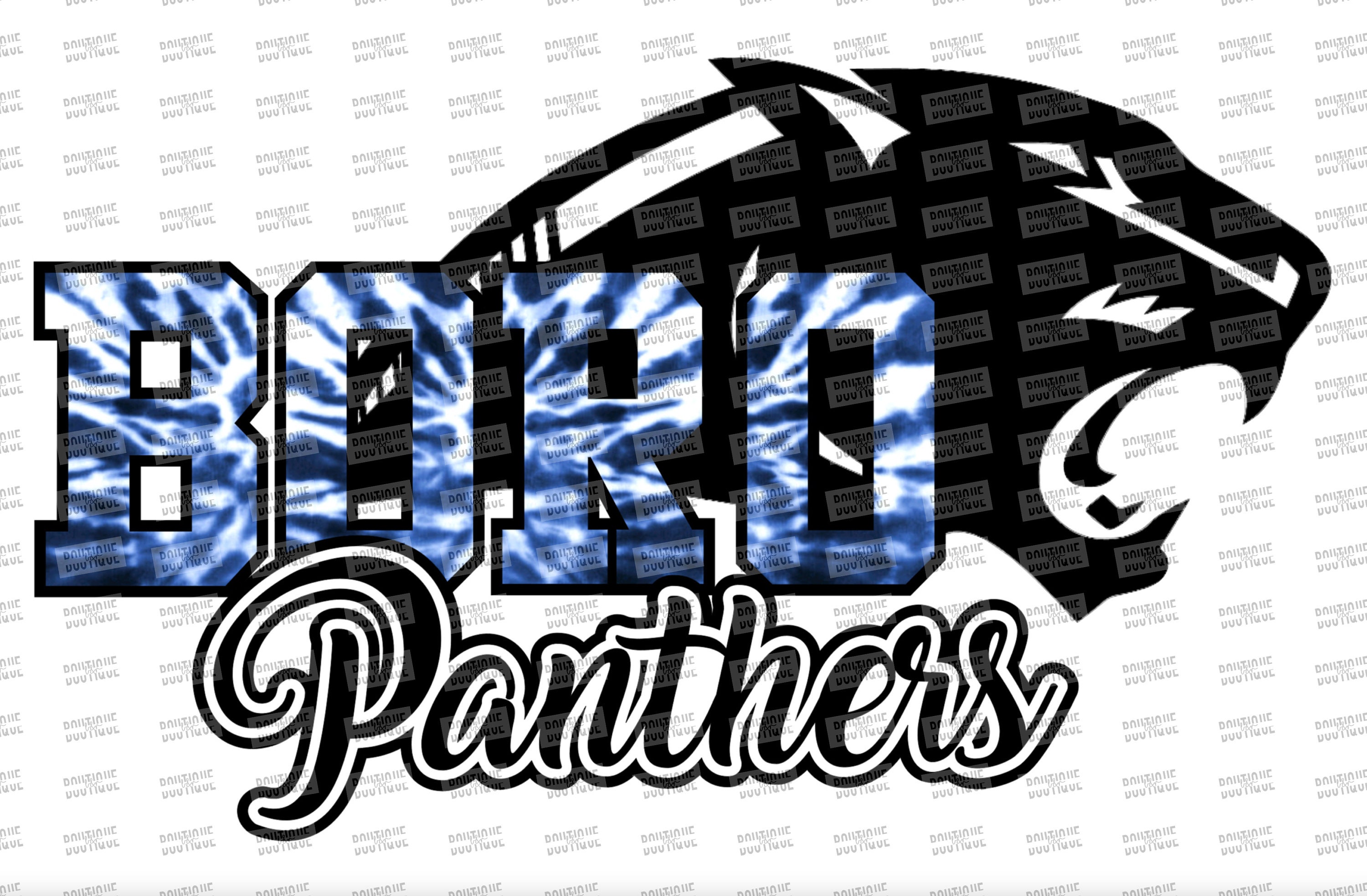 BORO PANTHERS PNG Digital Download for Sublimation, Clipart Tshirt Mug Design & Heat Press Pressing Ohio, Springboro