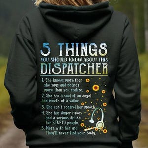 Dispatcher gift,Gift For dispatcher,Dispatcher Life T-Shirt,Dispatcher Shirt,Dispatcher Gift- 5 Things you should know about this Dispatcher