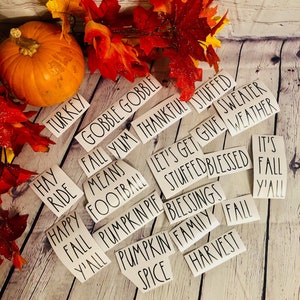 Rae Dunn Inspired Custom Thanksgiving decals/ Blessed Thankful Decal / Holiday Mugs / Rae Dunn Decals / Holiday decals / Thanksgiving Decals